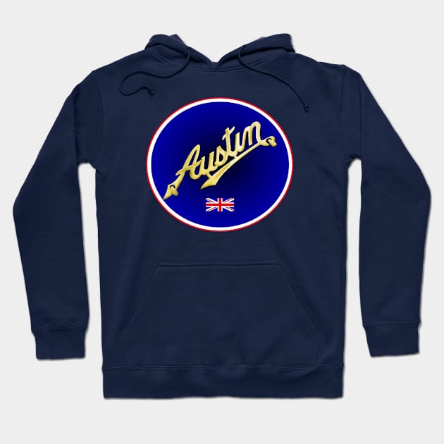 Austin Script Hoodie by Midcenturydave